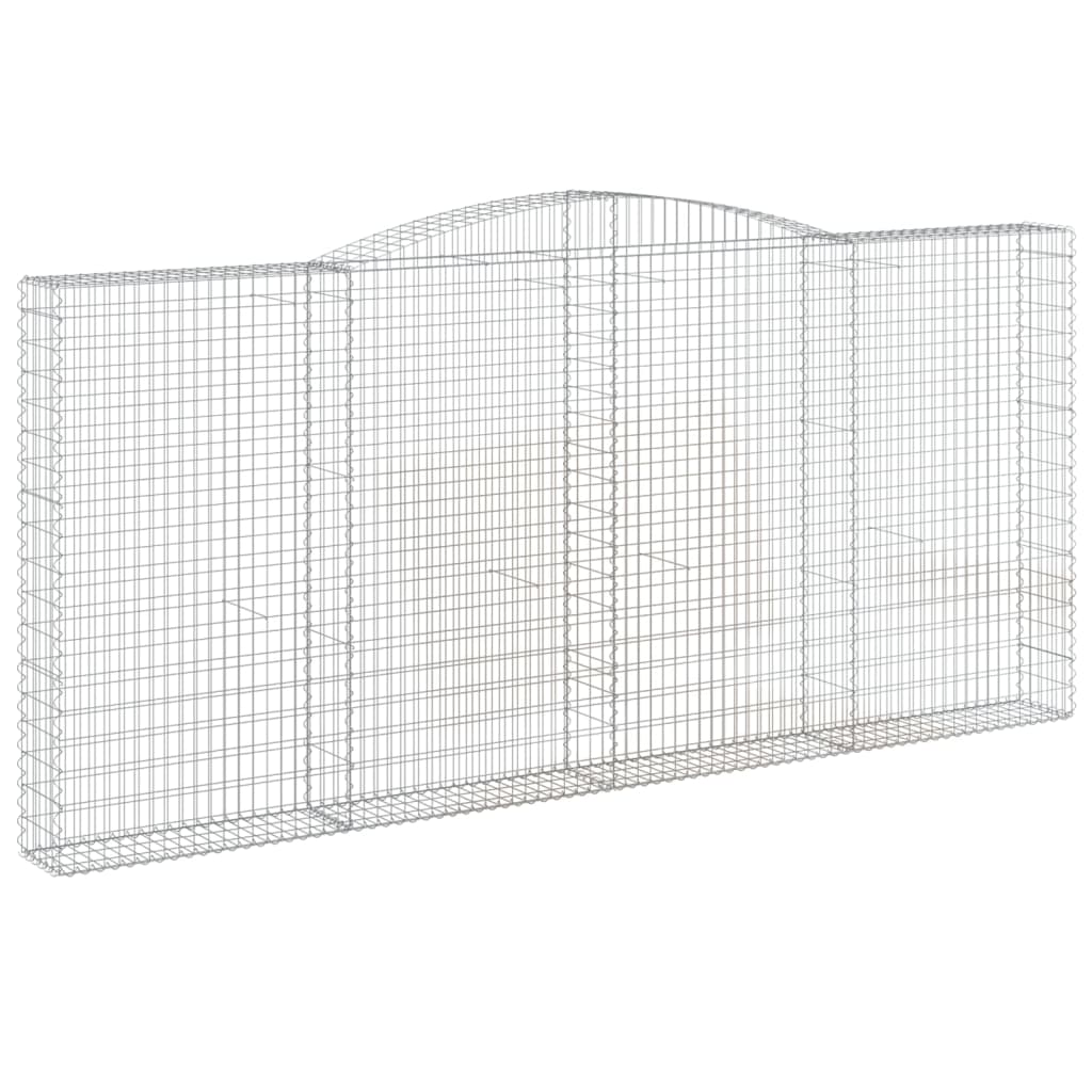 Cesti Gabbioni ad Arco 7 pz 400x30x180/200 cm Ferro Zincato | homemem39