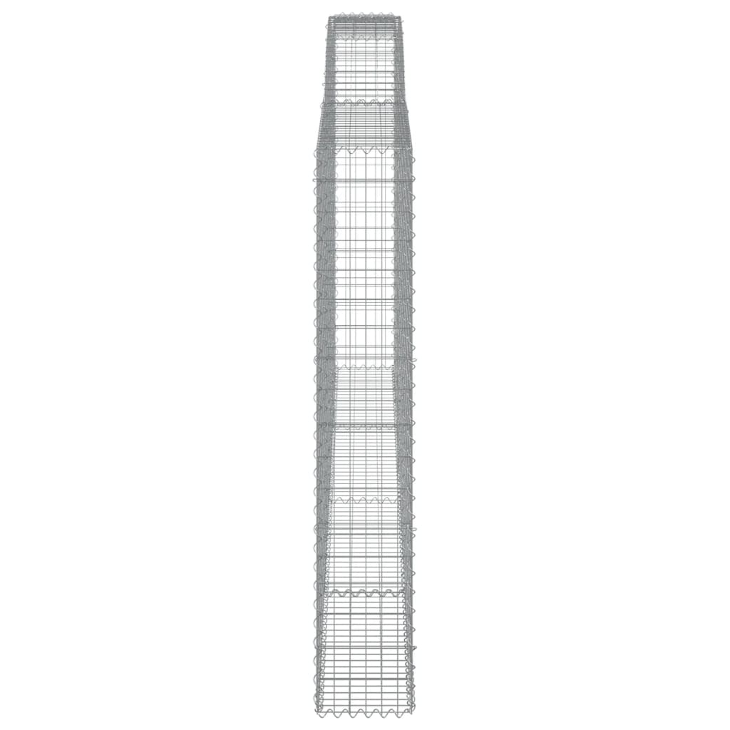 Cesti Gabbioni ad Arco 7 pz 400x30x180/200 cm Ferro Zincato | homemem39