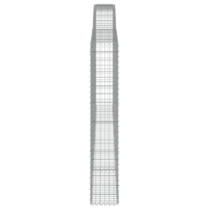 Cesti Gabbioni ad Arco 7 pz 400x30x180/200 cm Ferro Zincato | homemem39