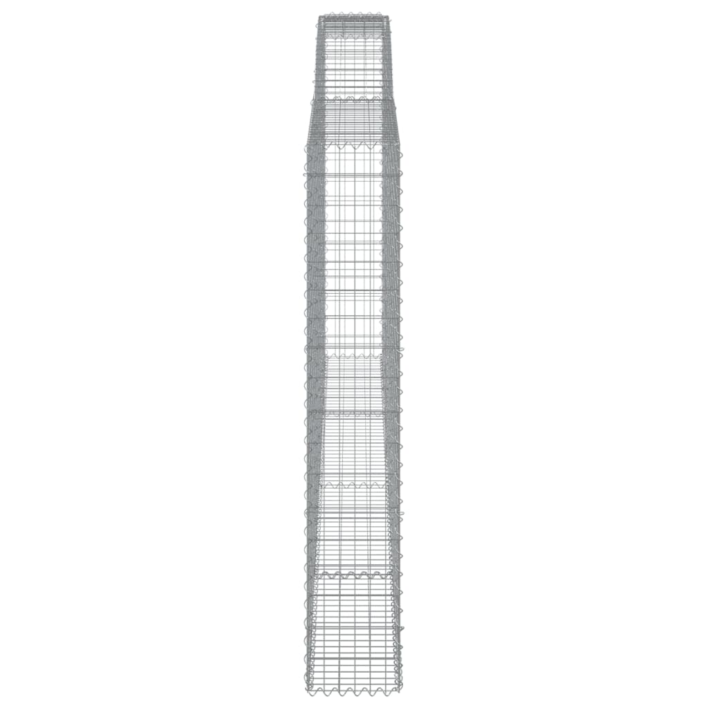 Cesti Gabbioni ad Arco 15 pz 400x30x180/200 cm Ferro Zincato - homemem39