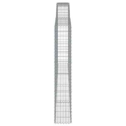 Cesti Gabbioni ad Arco 15 pz 400x30x180/200 cm Ferro Zincato - homemem39