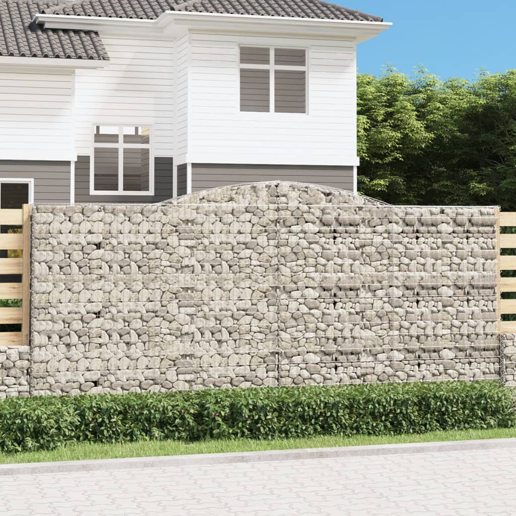 Cesti Gabbioni ad Arco 25 pz 400x30x180/200 cm Ferro Zincato | homemem39