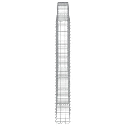 Cesti Gabbioni ad Arco 7 pz 400x30x220/240 cm Ferro Zincato