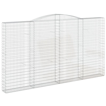 Cesti Gabbioni ad Arco 9 pz 400x30x220/240 cm Ferro Zincato | homemem39