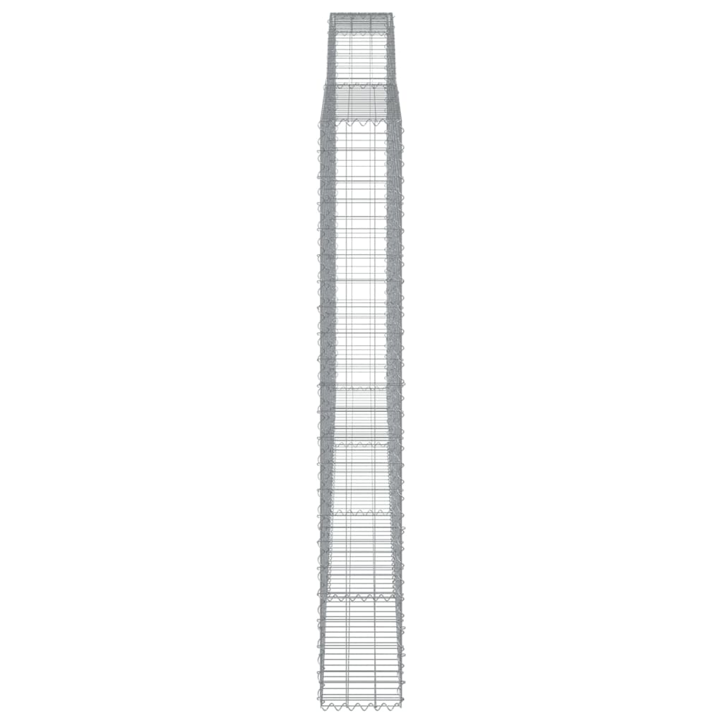 Cesti Gabbioni ad Arco 10 pz 400x30x220/240 cm Ferro Zincato | homemem39