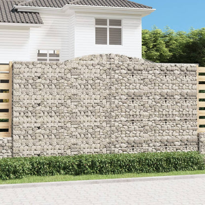 Cesti Gabbioni ad Arco 10 pz 400x30x220/240 cm Ferro Zincato | homemem39