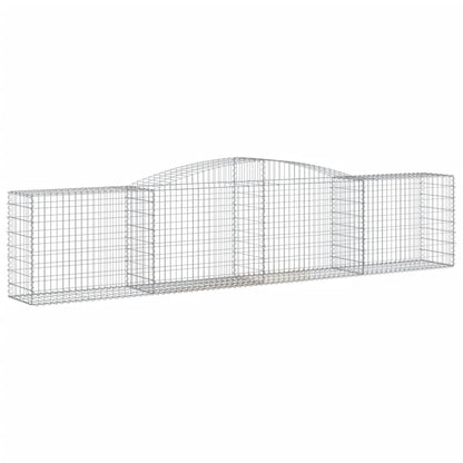 Cesti Gabbioni ad Arco 8 pz 400x50x80/100 cm Ferro Zincato - homemem39