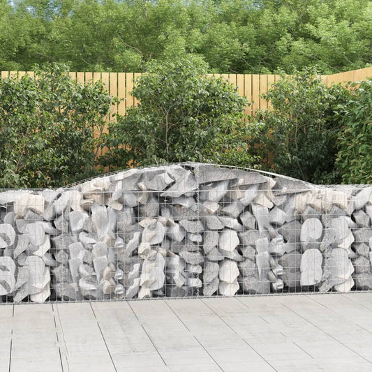Cesti Gabbioni ad Arco 15 pz 400x50x80/100 cm Ferro Zincato - homemem39