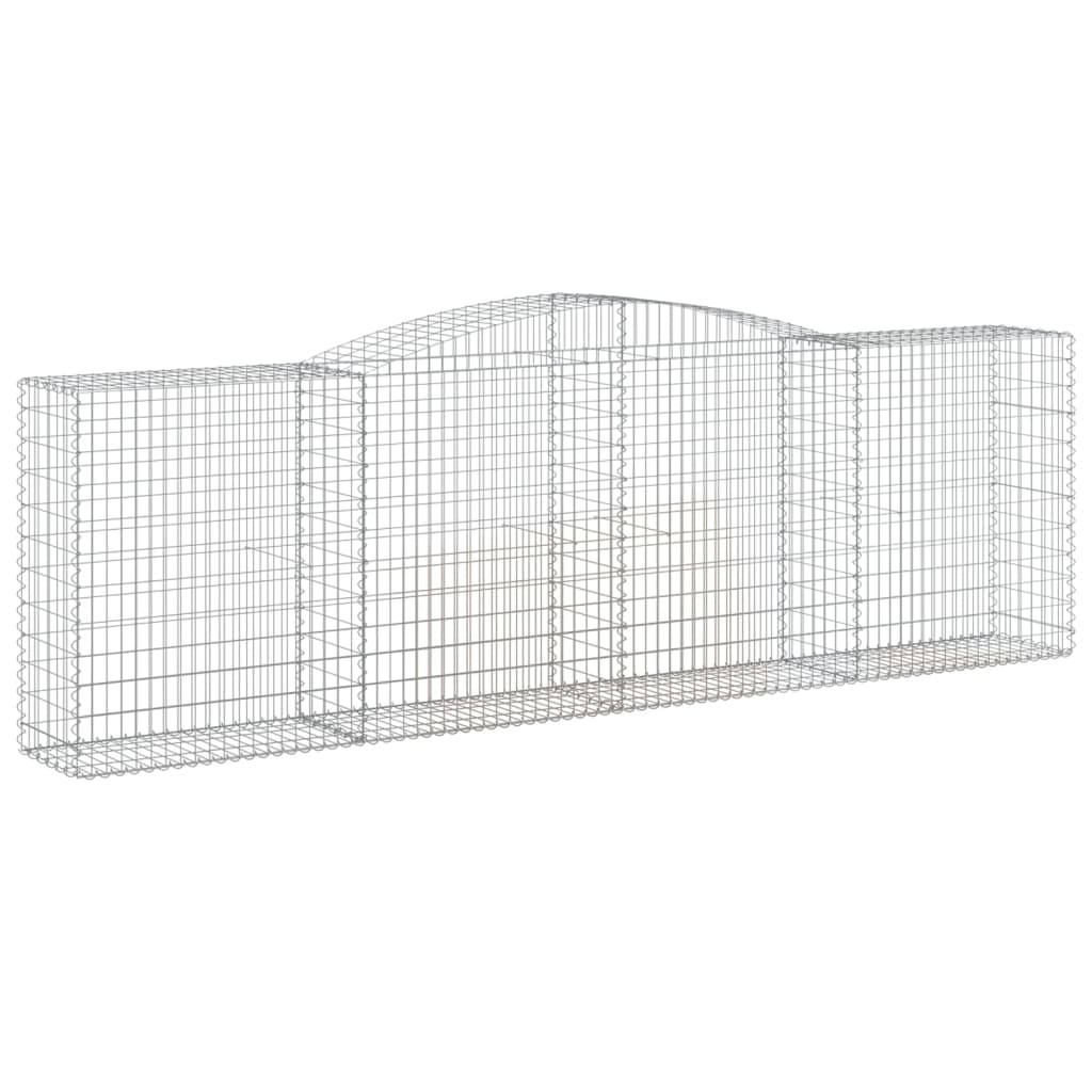 Cesti Gabbioni ad Arco 25 pz 400x50x120/140 cm Ferro Zincato
