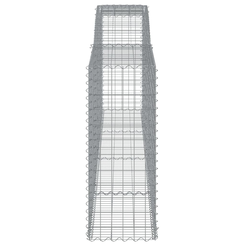 Cesti Gabbioni ad Arco 25 pz 400x50x120/140 cm Ferro Zincato
