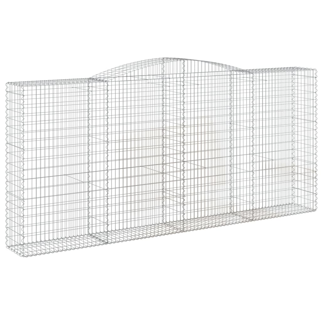 Cesti Gabbioni ad Arco 10 pz 400x50x180/200 cm Ferro Zincato - homemem39