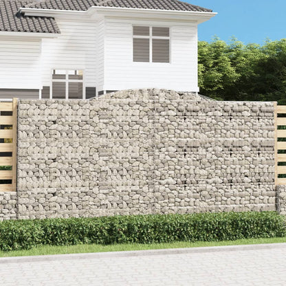 Cesti Gabbioni ad Arco 4 pz 400x50x200/220 cm Ferro Zincato - homemem39