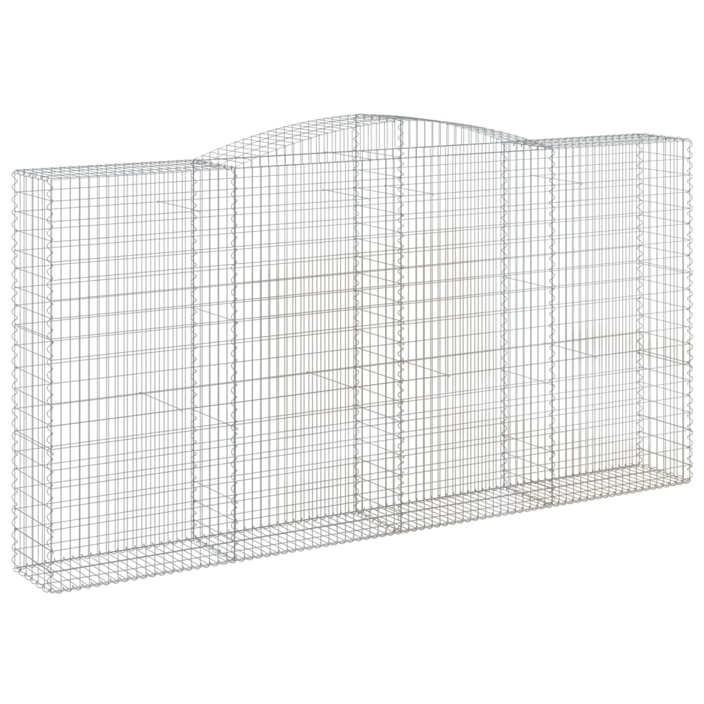 Cesti Gabbioni ad Arco 7 pz 400x50x200/220 cm Ferro Zincato | homemem39