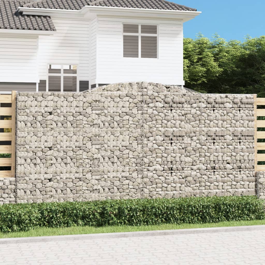 Cesti Gabbioni ad Arco 7 pz 400x50x200/220 cm Ferro Zincato | homemem39