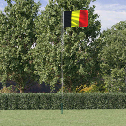 Asta e Bandiera Belgio 6,08 m Alluminio
