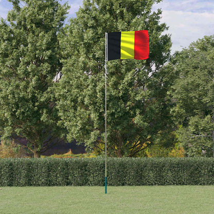 Asta e Bandiera Belgio 5,5 m Alluminio | homemem39