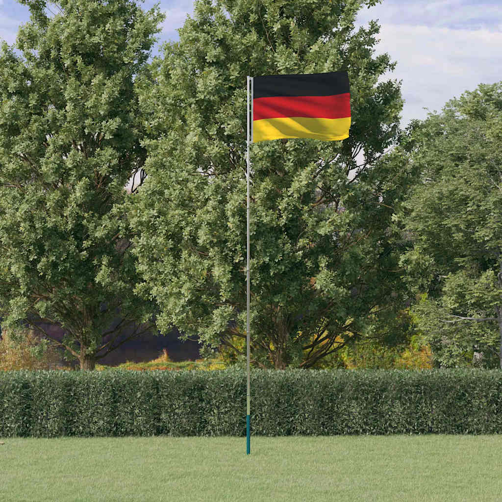 Asta e Bandiera Germania 5,5 m Alluminio | homemem39