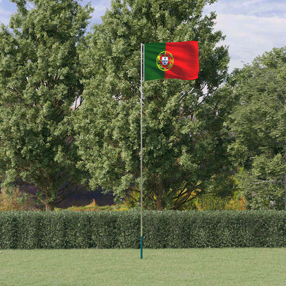 Asta e Bandiera Portogallo 5,5 m Alluminio | homemem39