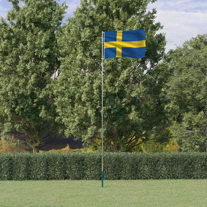 Asta e Bandiera Svezia 5,5 m Alluminio