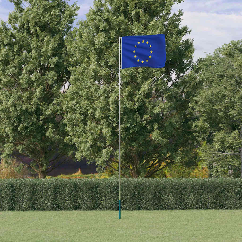 Asta e Bandiera Europa 5,5 m Alluminio | homemem39