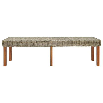 panchina Naturale 160 x 35 x 45 cm Legno di mango massello