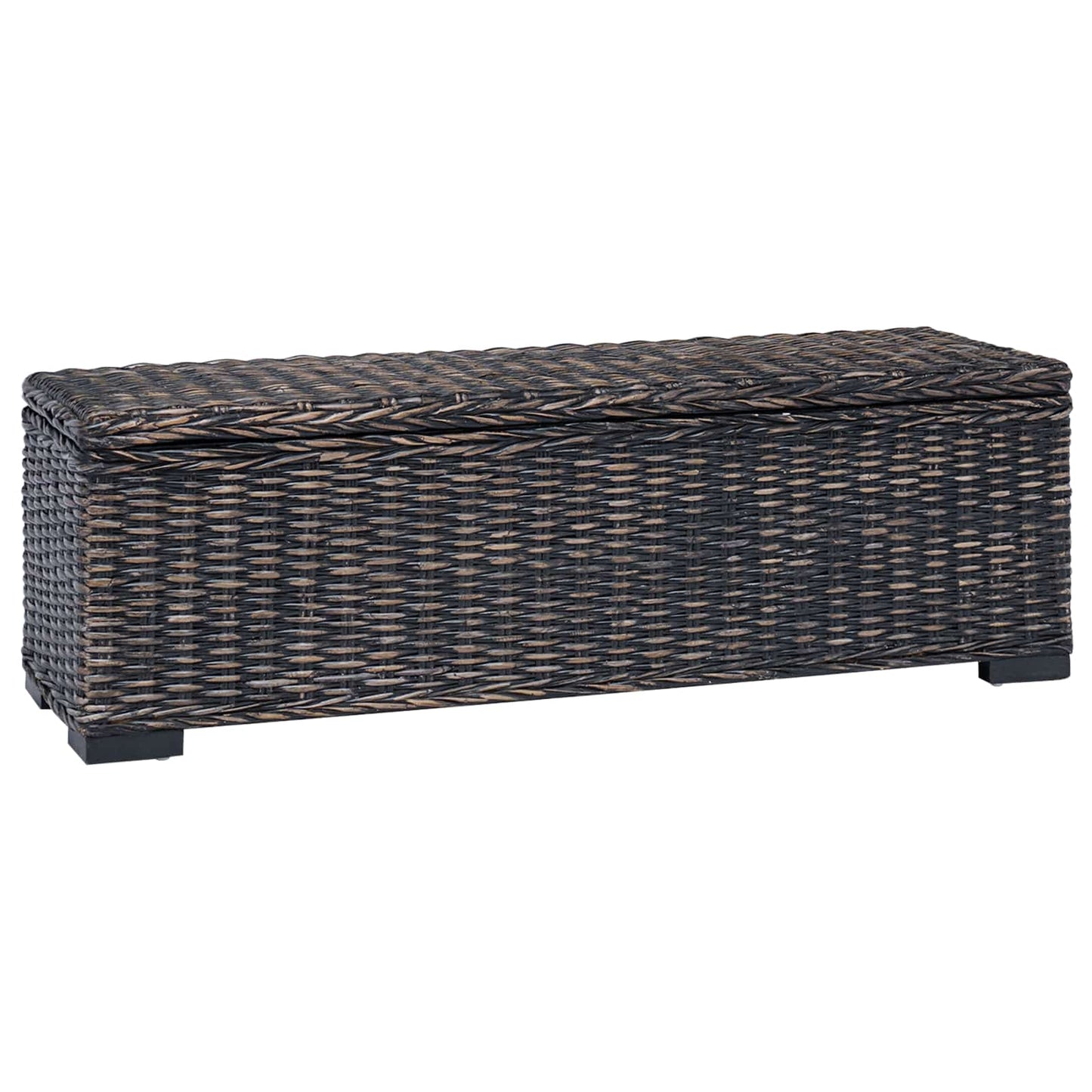 Scatola di Stoccaggio Nero 110 x 35 x 45 cm