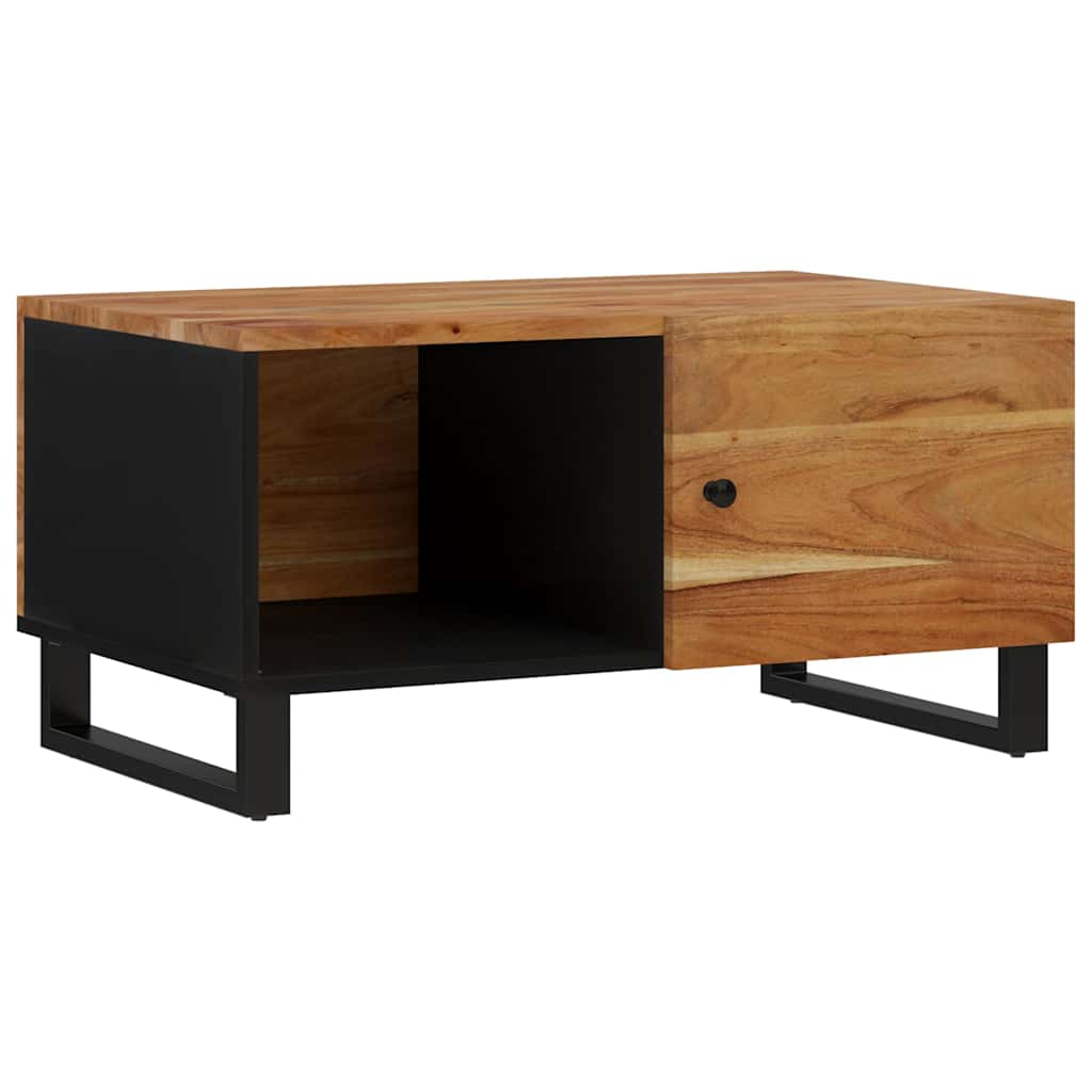 Tavolino da Soggiorno 80x50x40 cm Massello Acacia e Multistrato | homemem39