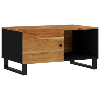 Tavolino da Soggiorno 80x50x40 cm Massello Acacia e Multistrato | homemem39