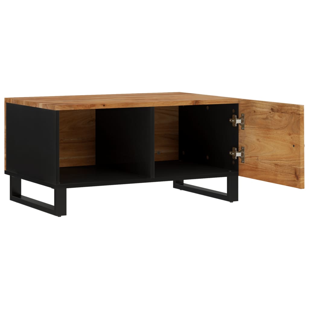 Tavolino da Soggiorno 80x50x40 cm Massello Acacia e Multistrato | homemem39