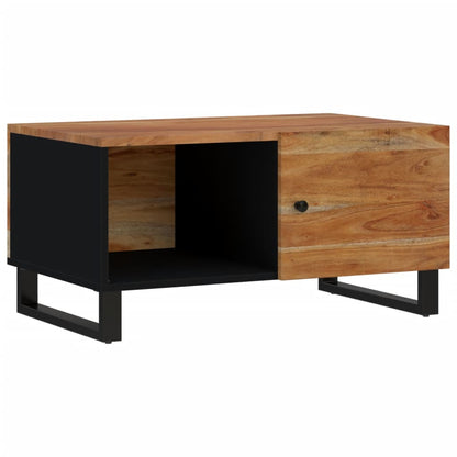 Tavolino da Soggiorno 80x50x40 cm Massello Acacia e Multistrato | homemem39