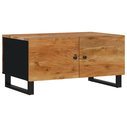 Tavolino da Soggiorno 80x50x40 cm Massello Acacia e Multistrato | homemem39