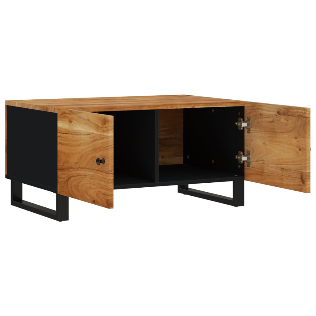 Tavolino da Soggiorno 80x50x40 cm Massello Acacia e Multistrato | homemem39