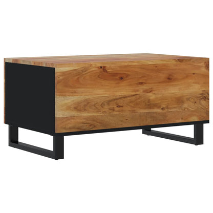 Tavolino da Soggiorno 80x50x40 cm Massello Acacia e Multistrato | homemem39