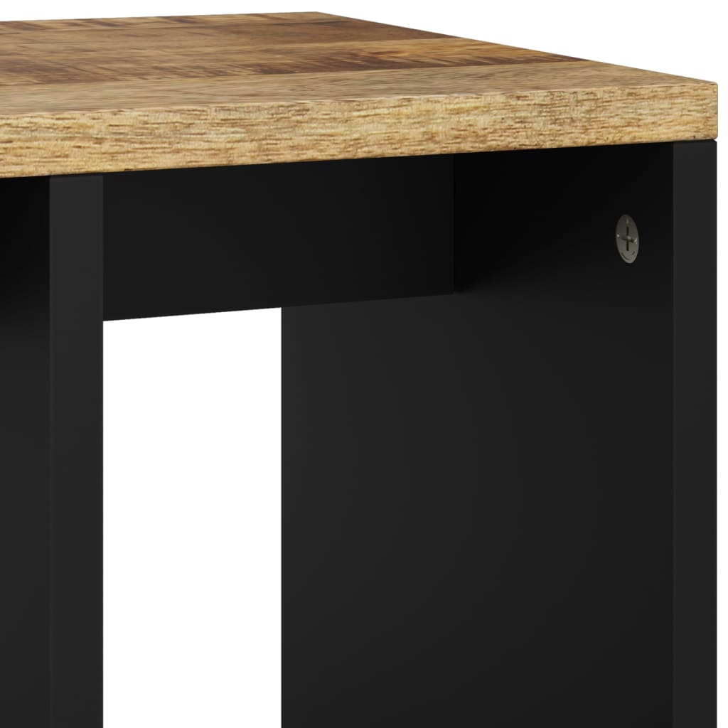 Tavolino 40x31x46 cm Legno Massello Mango e Legno Multistrato - homemem39
