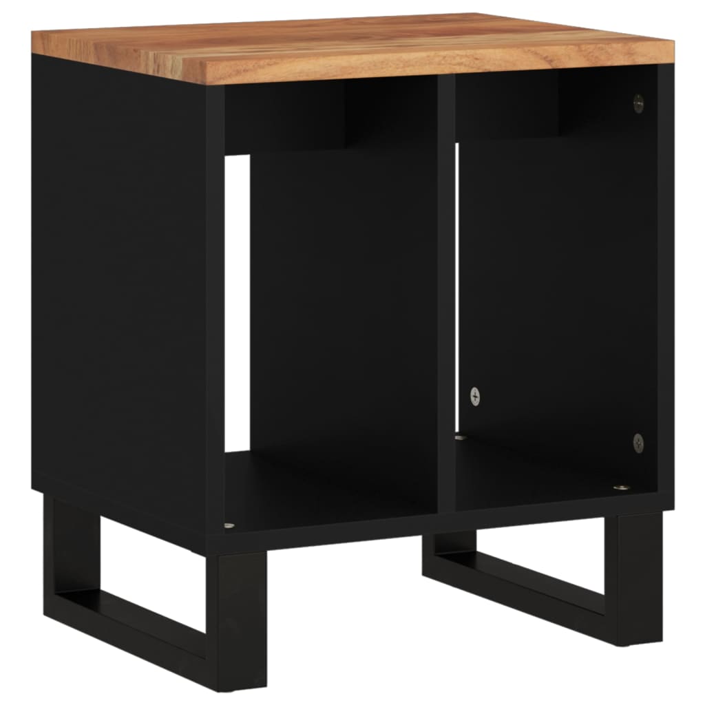 Tavolino 40x31x46 cm Legno Massello Acacia e Legno Multistrato - homemem39