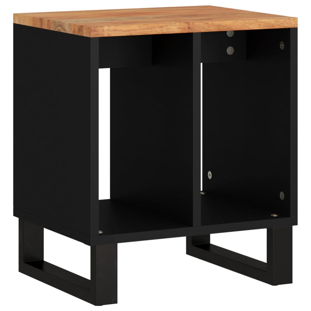 Tavolino 40x31x46 cm Legno Massello Acacia e Legno Multistrato - homemem39