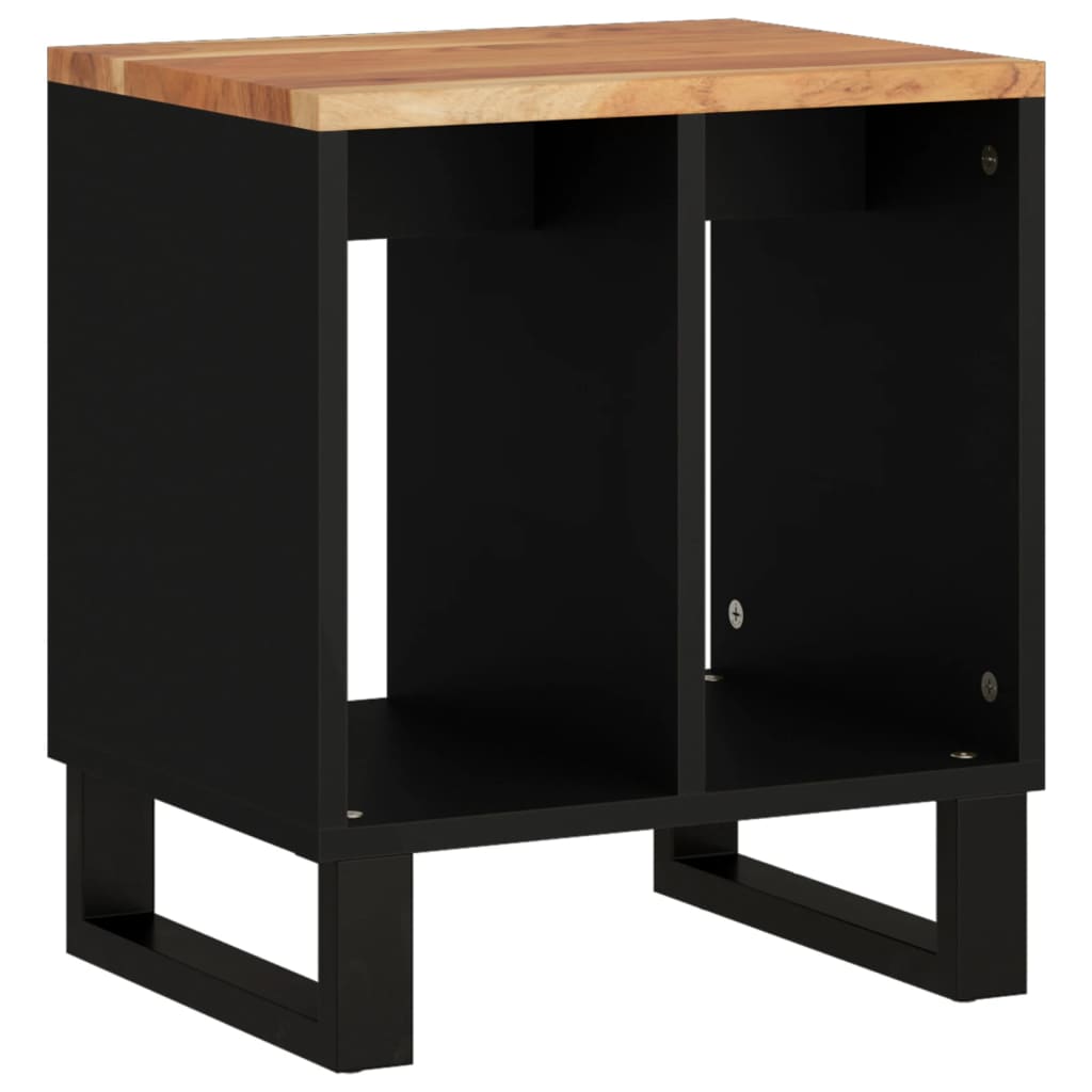 Tavolino 40x31x46 cm Legno Massello Acacia e Legno Multistrato - homemem39