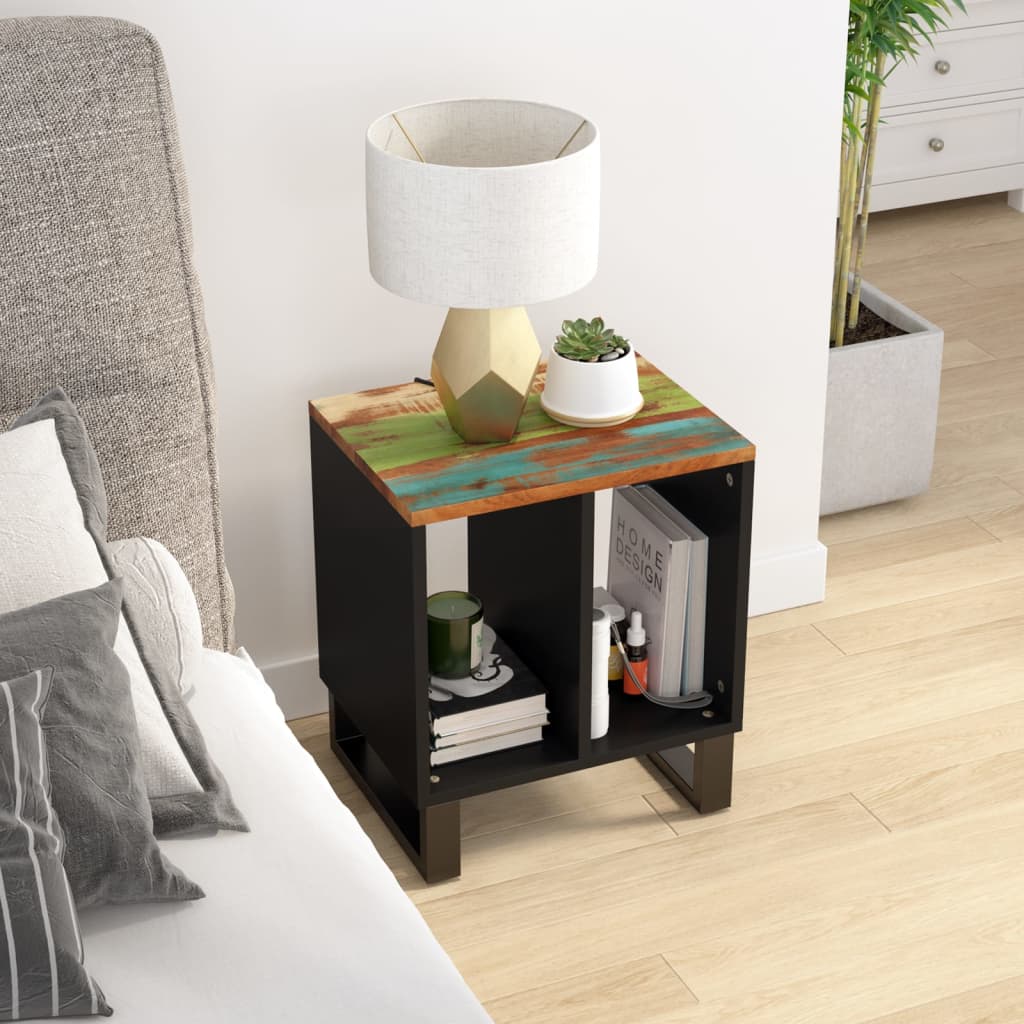 Tavolino 40x31x46 cm Legno Massello Recupero e Multistrato | homemem39