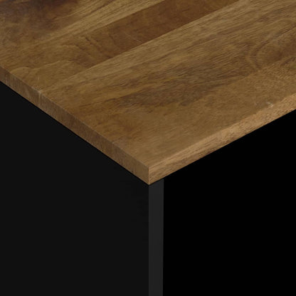 Tavolino 40x31x46 cm Legno Massello Mango e Legno Multistrato
