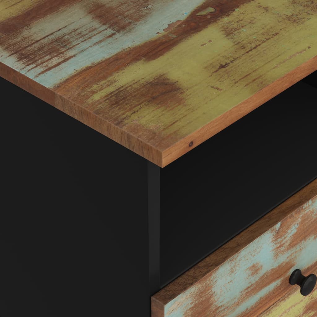 Comodino in Legno Massello di Recupero e Legno Multistrato | homemem39