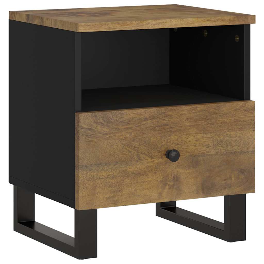 Comodino in Legno Massello di Mango e Legno Multistrato