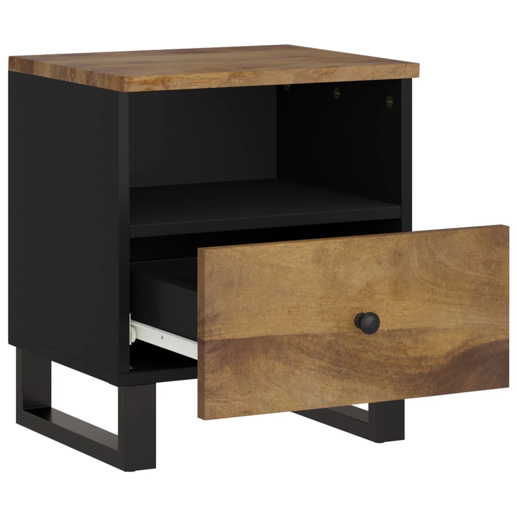 Comodino in Legno Massello di Mango e Legno Multistrato | homemem39