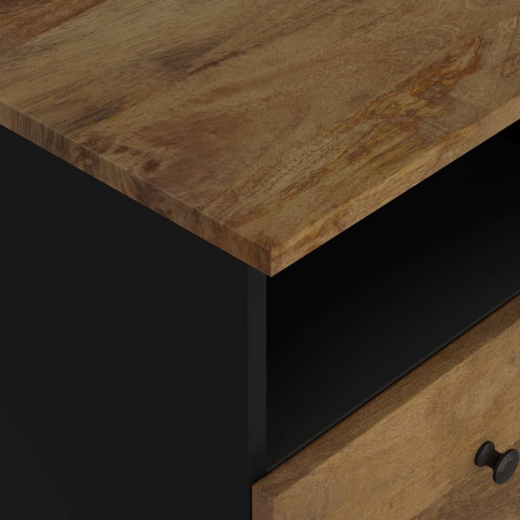 Comodino in Legno Massello di Mango e Legno Multistrato | homemem39