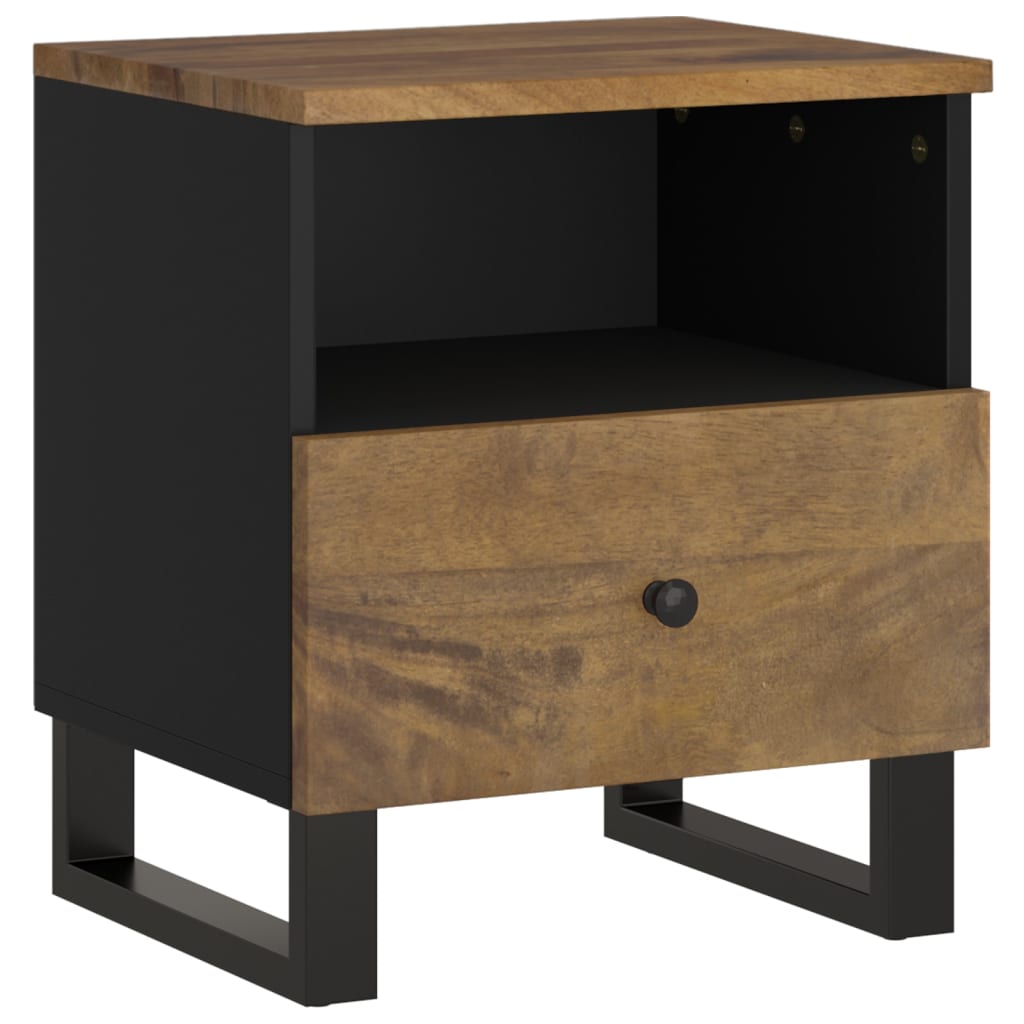 Comodino in Legno Massello di Mango e Legno Multistrato | homemem39