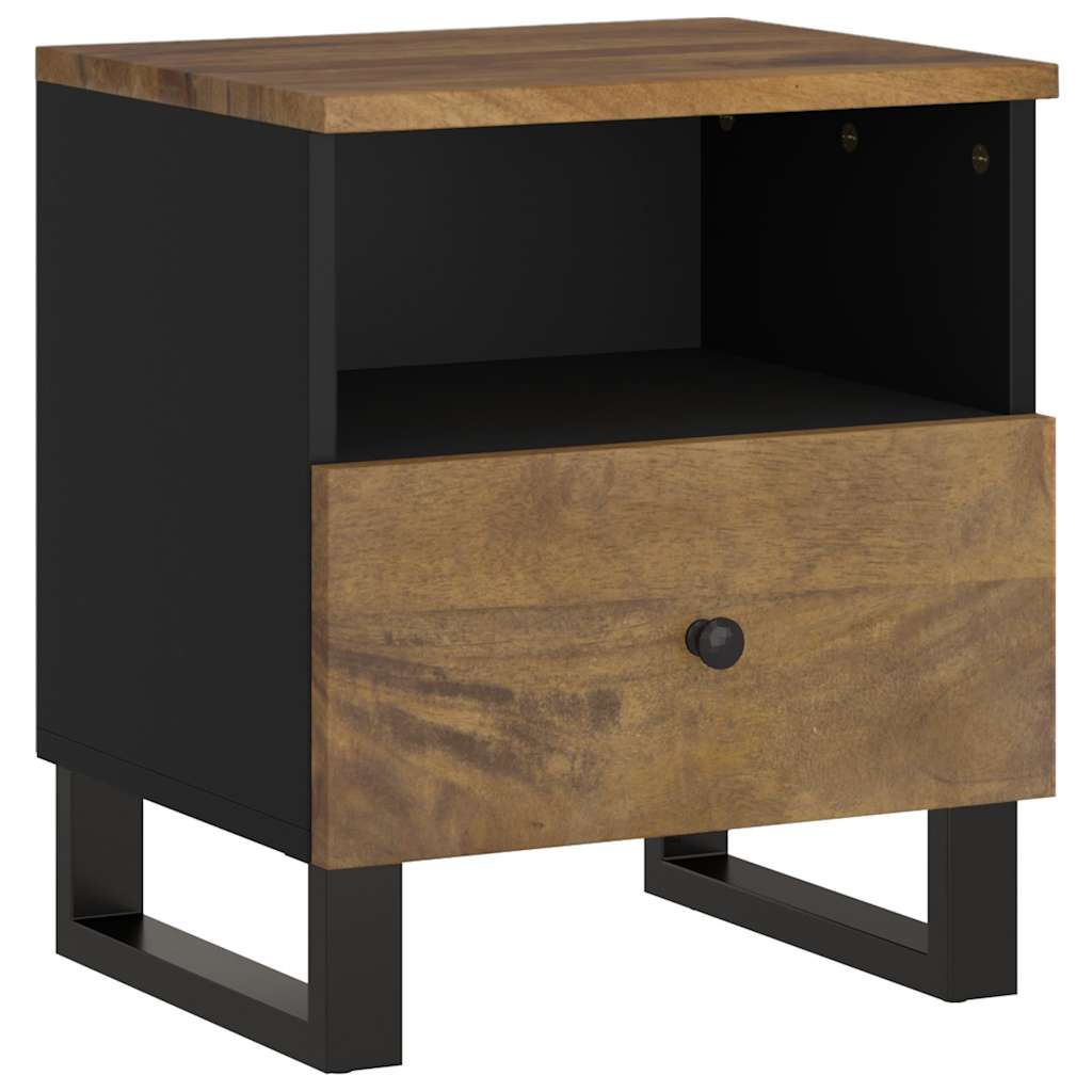 Comodino in Legno Massello di Mango e Legno Multistrato