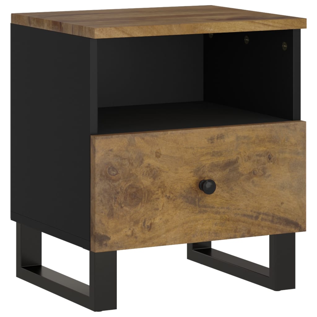 Comodino in Legno Massello di Mango e Legno Multistrato | homemem39