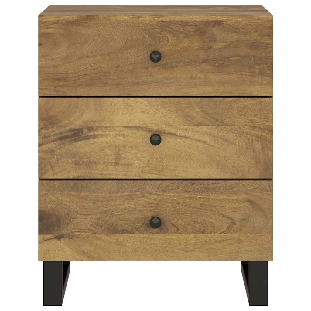 Comodino 50x33x62cm Legno Massello di Mango e Legno Multistrato | homemem39