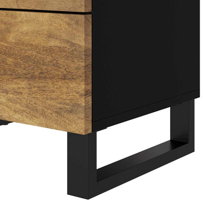 Comodino 50x33x62cm Legno Massello di Mango e Legno Multistrato | homemem39