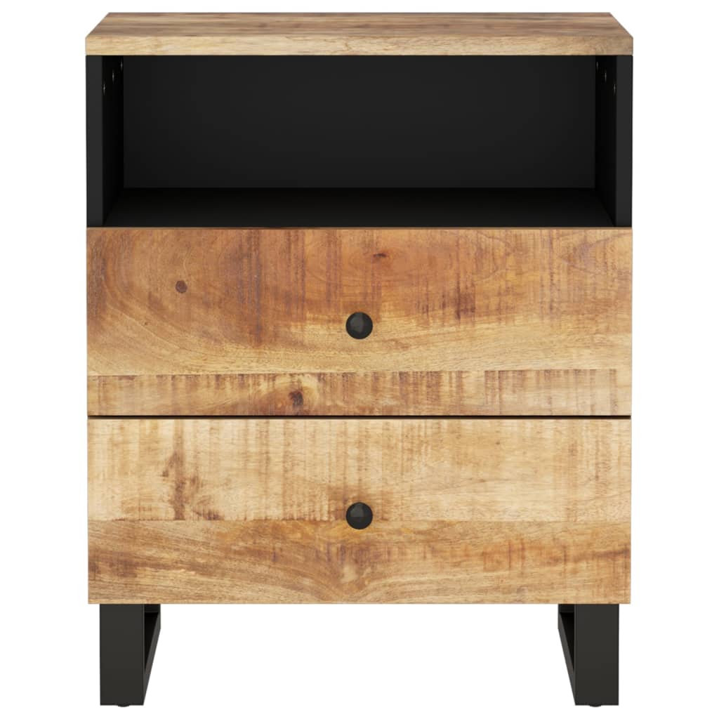 Comodino 50x33x62cm Legno Massello di Mango e Legno Multistrato | homemem39