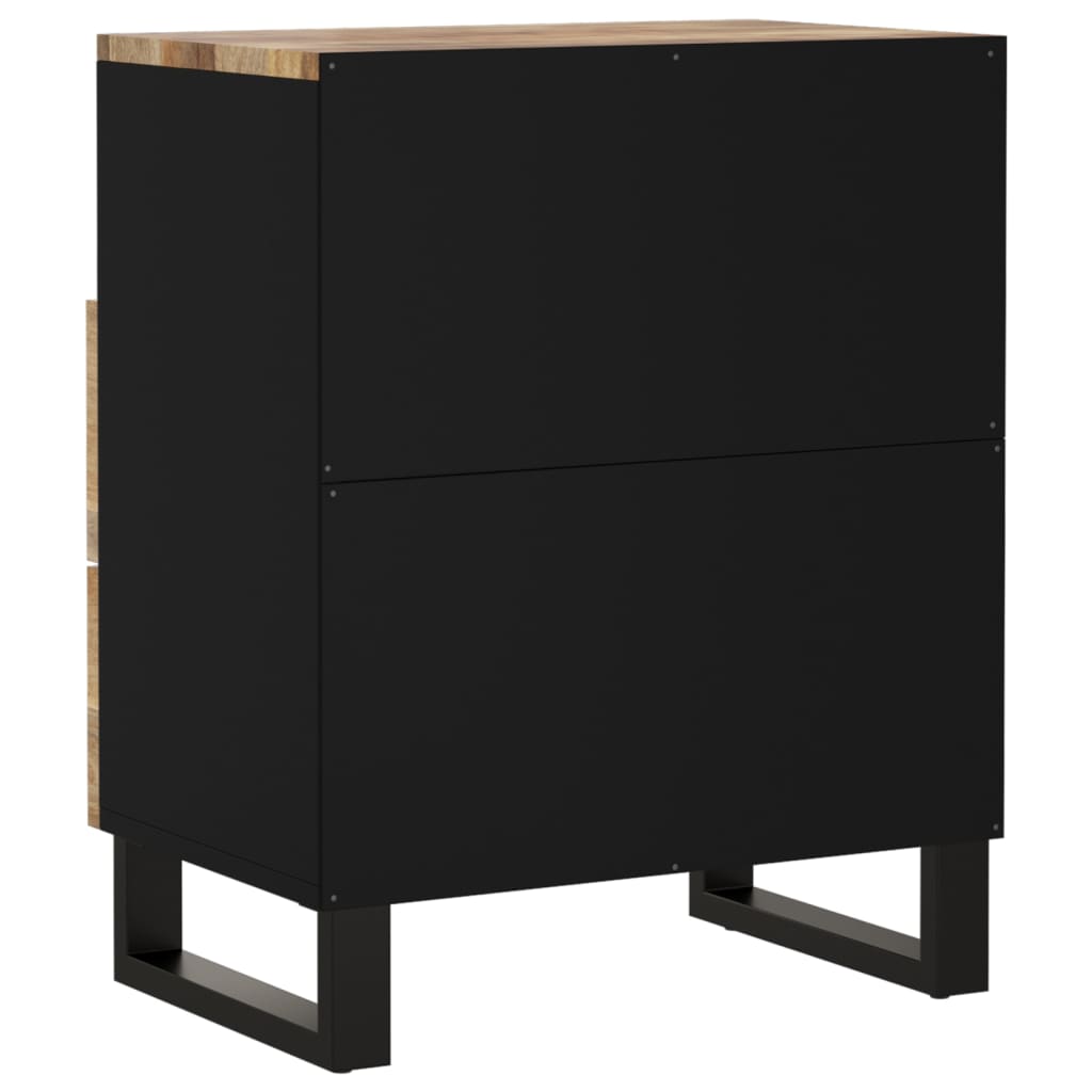 Comodino 50x33x62cm Legno Massello di Mango e Legno Multistrato | homemem39